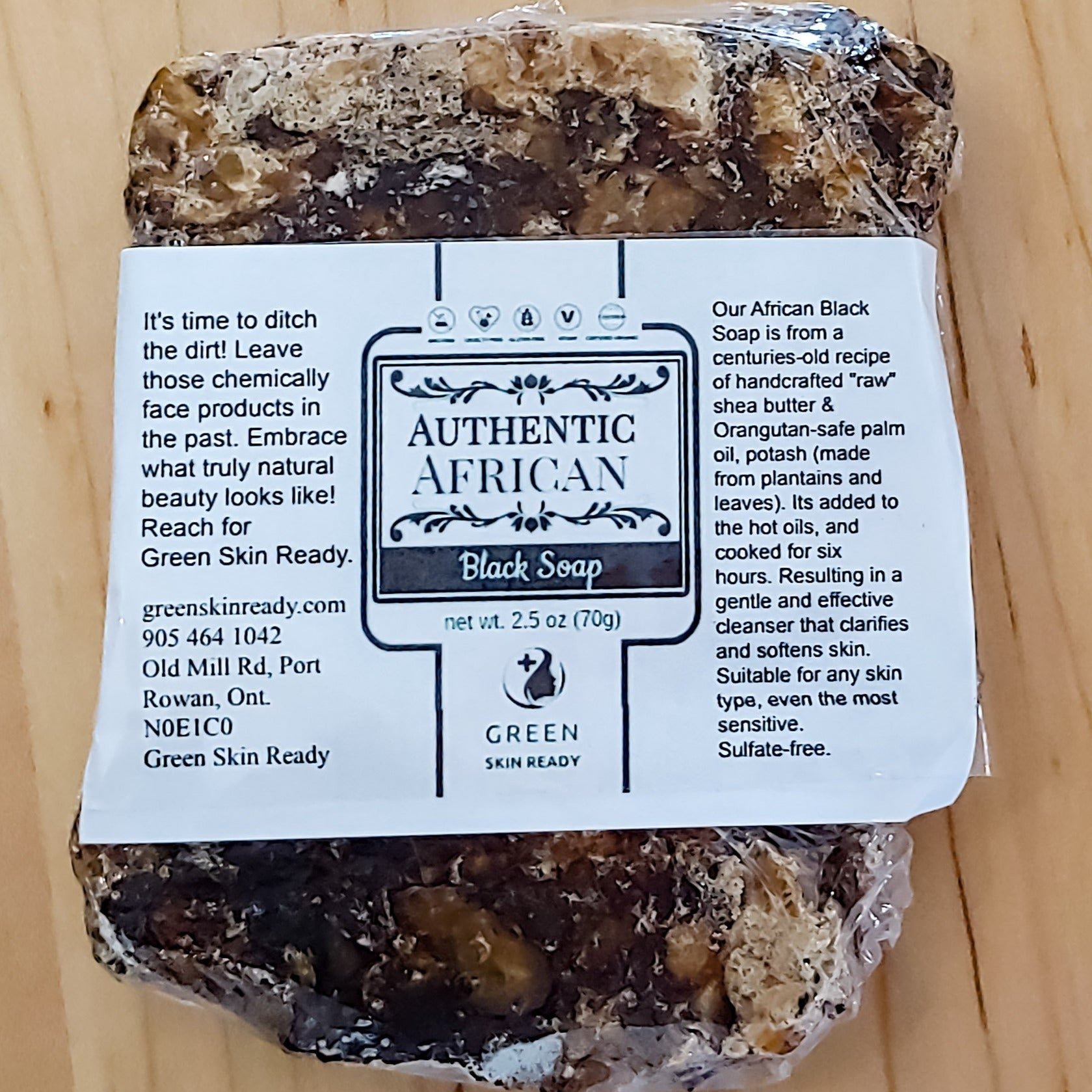 Authentic Ghana African Black Soap for acne