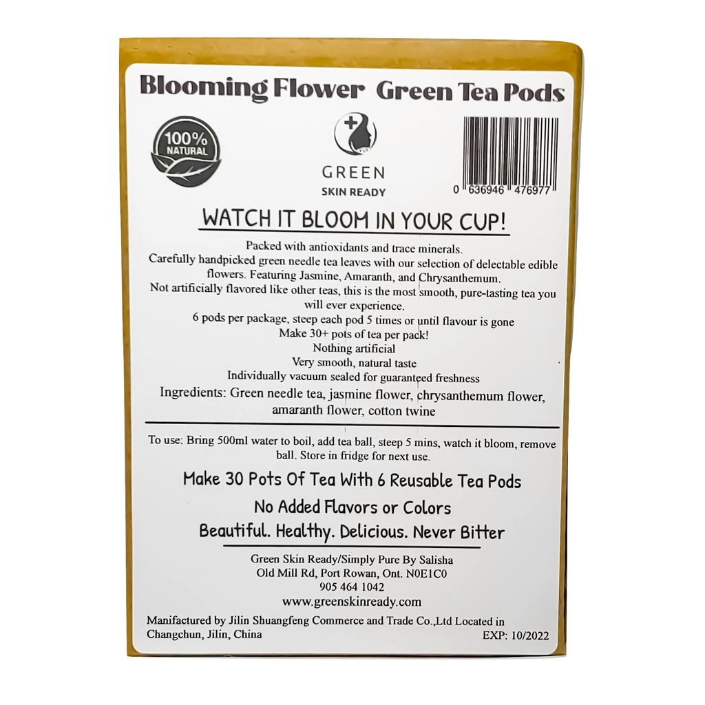 Blooming Flower Green Tea Pods