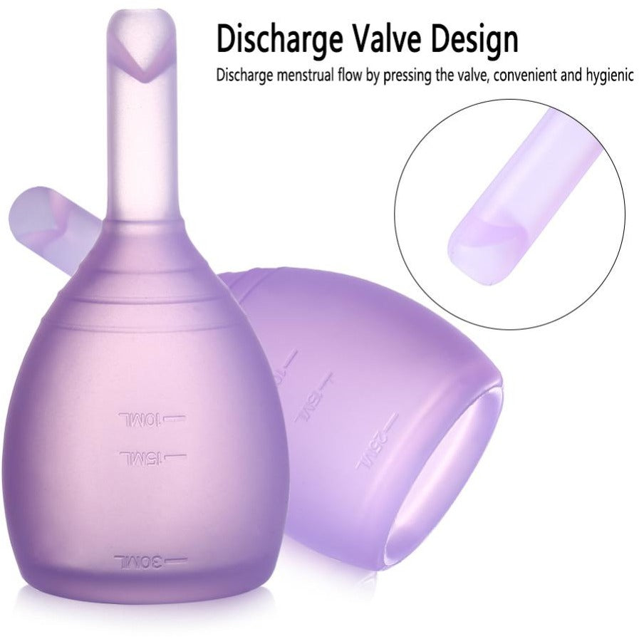The Salisha Cup Menstrual Cup With Release Valve And FREE SHIPPING - Simply Pure By Salisha