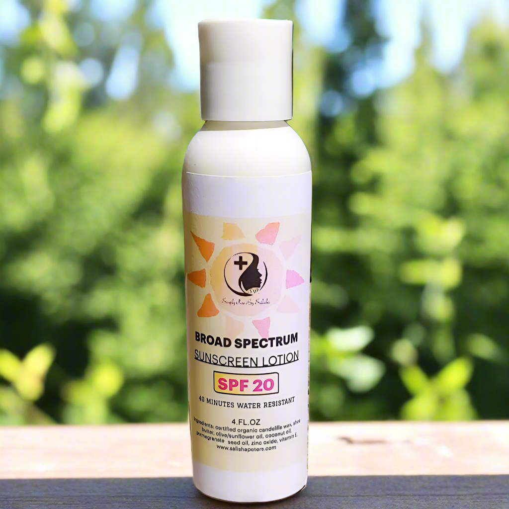 organic sunscreen spf20 lotion with shea butter